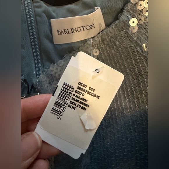 16ARLINGTON Solaria Sequined Tulle Mini Dress - Picture 6 of 8